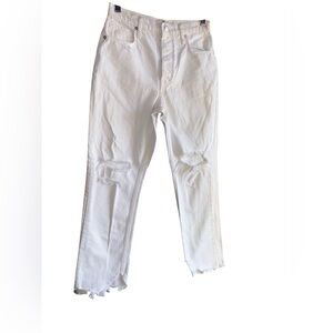 We The Free White Ripped Women Jeans. Size 26.